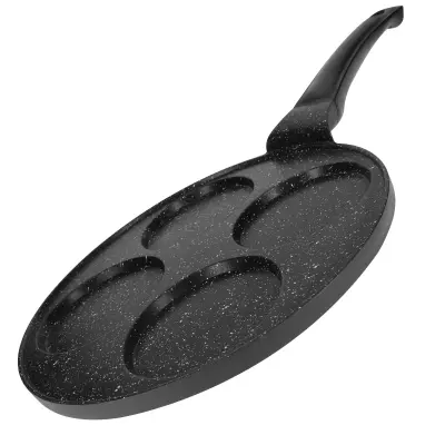 Tava za palačinke 26 cm za 4 osobe s mramornim premazom i ergonomskom ručkom