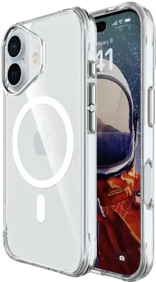 MM TPU IPHONE 16 PLUS - DROP-PROOF PURE MAGSAFE Clear