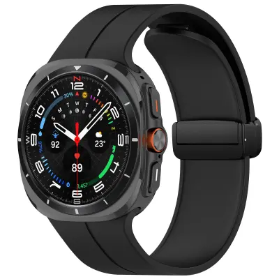 Samsung Watch Ultra Groove Magnetic Folding Buckle Strap 24mm Crna