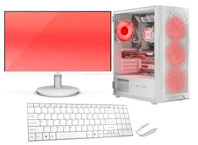 VIST Gaming Core i5 12400F RAM 32GB RTX 5060 SSD 1TB M.2 WIFI 24" W11