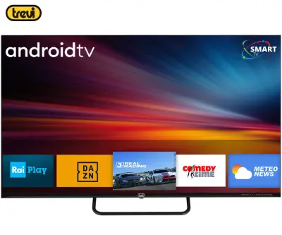 TREVI LED TV 3210, 32", HD+, SMART Android, WiFi, HDMI, USB, CI+, RJ-45, audio/video, daljinski upravljač, crna