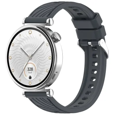 Stilski silikonski remen za Huawei GT5\/GT5 Pro - 18mm Siva