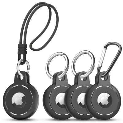 Silikonska futrola za AirTags za Apple AirTag lokator Crna