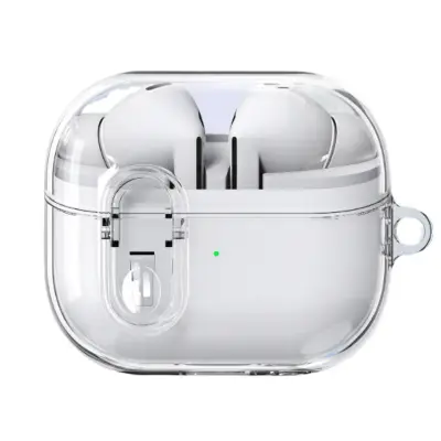 Zaštitna futrola za Samsung Galaxy Buds 3/Buds 3 Pro s privjeskom Prozirna