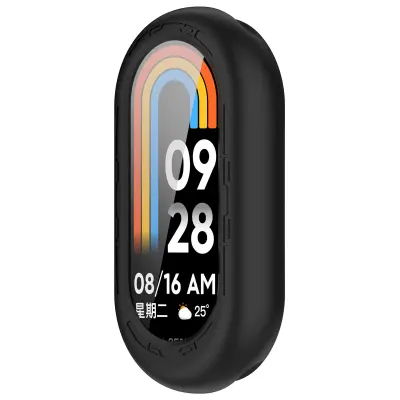 Silikonska zaštitna maska za Xiaomi Mi Band 9/9 NFC Crna