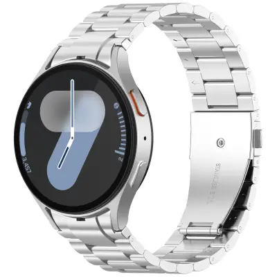 Klasični metalni remen za Samsung Galaxy Watch 7/FE/6/5/4 Srebrna