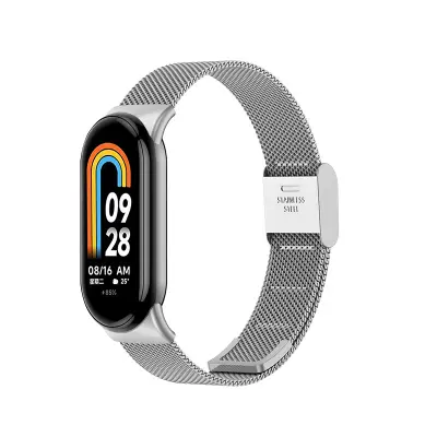Metalni remen za Xiaomi Mi Band 8/9 Srebrna