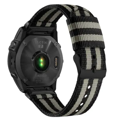 22MM najlonski remen za sat s brzim otpuštanjem za Garmin Fenix 8/7X Pro Crno-siva
