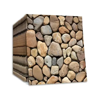 3D zidne naljepnice, samoljepljive ploče s efektom kamena 30x30 cm, set 10 kom | STONEBLOCKS