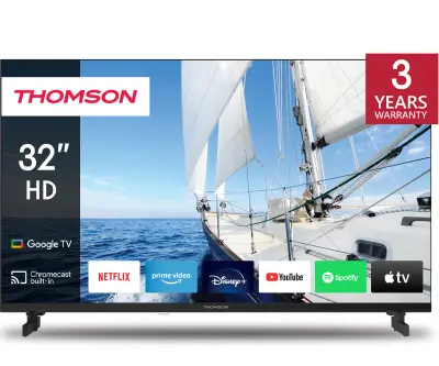 THOMSON 32HG2S14W LED, 81 cm (32"), HD, Google TV, crni (Premium Black) televizor