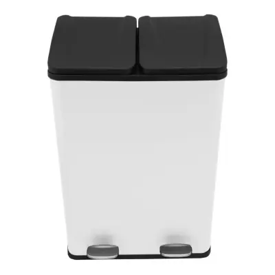 Kontejner od 60 L s dvije pedale u bijeloj boji