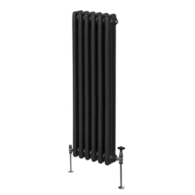 Tradicionalni radijator s 3 stupca - 1500 x 292 mm - crni