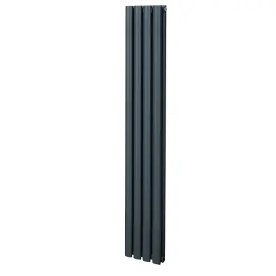 Ovalni stupni radijator – 1600 mm x 240 mm – antracit siva