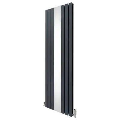 Radijator i ventili s ravnim ogledalom - 1800 mm x 565 mm - antracit siva