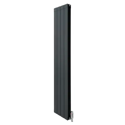 Aluminijski radijator i ventili - 1800 mm x 315 mm - antracit siva