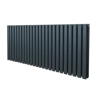 Ovalni stupni radijator – 600 mm x 1440 mm – antracit siva