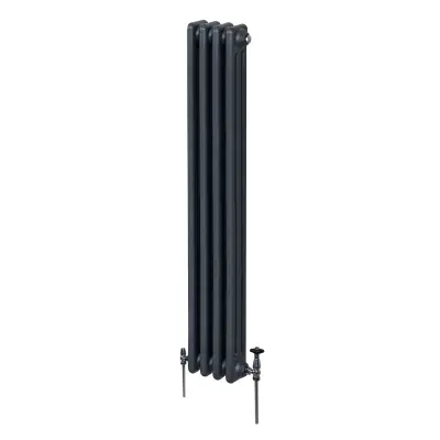 Tradicionalni radijator s 3 stupa - 1800 x 202 mm - antracit siva