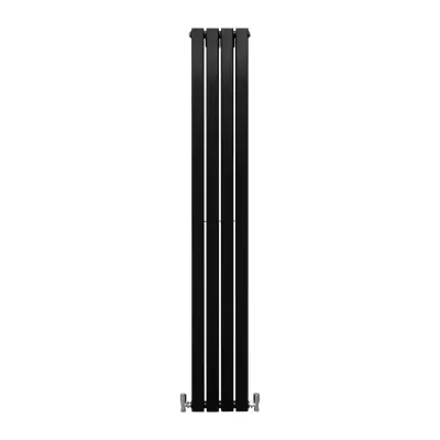 Dizajnerski ravni radijatori mat crni 1800 mm x 280 mm