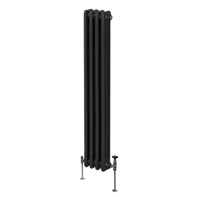 Tradicionalni radijator s 3 stupca - 1800 x 202 mm - crni