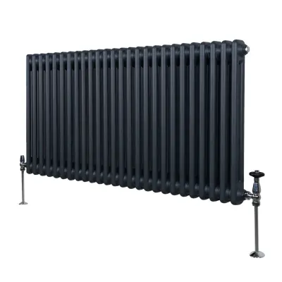 Tradicionalni radijator s 2 stupa - 600 x 1192 mm - antracit siva