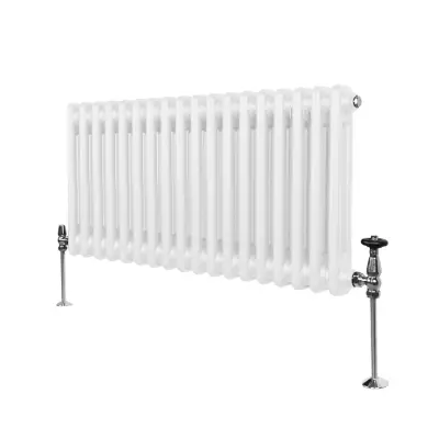 Tradicionalni radijator s 2 stupa - 300 x 832 mm - bijeli
