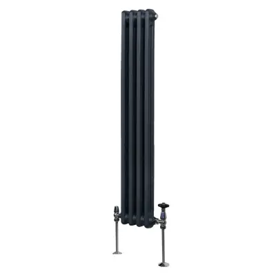 Tradicionalni radijator s 2 stupa - 1500 x 202 mm - antracit siva