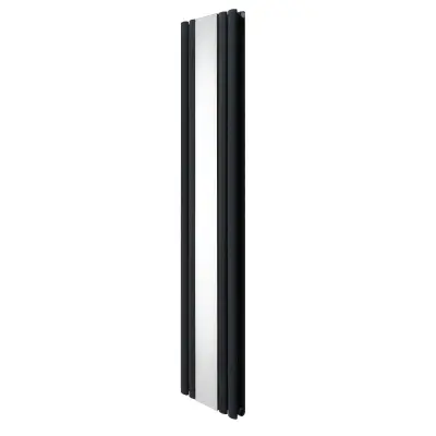Ovalni zrcalni radijator - 1800 mm x 380 mm - antracit sivi