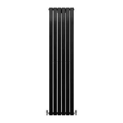 Dizajnerski ravni radijatori mat crni 1800 mm x 420 mm