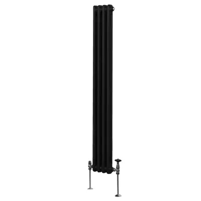 Tradicionalni radijator s 2 stupca - 1800 x 202 mm - crni