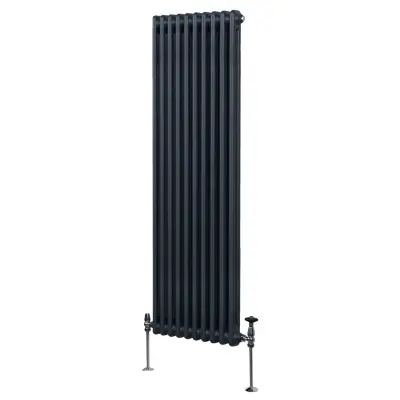 Tradicionalni radijator s 2 stupa - 1800 x 472 mm - antracit siva