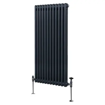 Tradicionalni radijator s 2 stupa - 1500 x 562 mm - antracit siva
