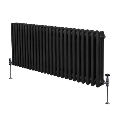 Tradicionalni radijator s 3 stupca - 600 x 1192 mm - crni