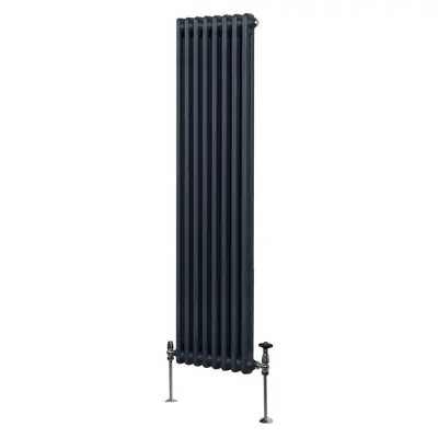 Tradicionalni radijator s 2 stupa - 1800 x 382 mm - antracit sivi