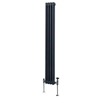 Tradicionalni radijator s 2 stupa - 1800 x 202 mm - antracit siva
