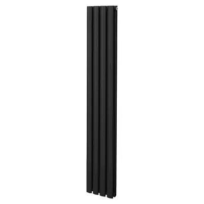 Ovalni stupni radijator – 1600 mm x 240 mm – crni