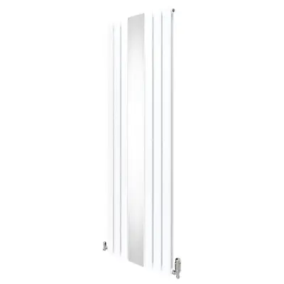 Radijator i ventili s ravnim ogledalom - 1800 mm x 565 mm - bijeli