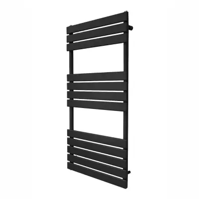 Plosnati radijator za ručnike – 1200 mm x 600 mm – crni
