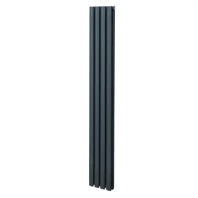 Ovalni stupni radijator – 1800 mm x 240 mm – antracit siva