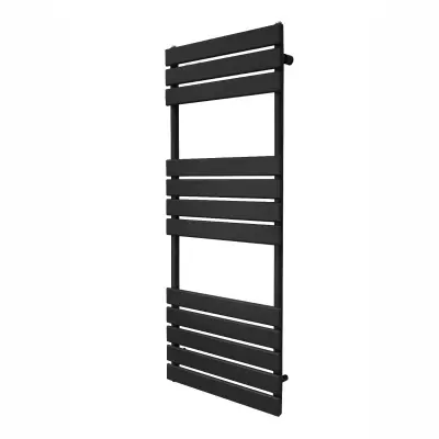 Plosnati radijator za ručnike – 1200 mm x 450 mm – crni