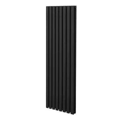 Ovalni stupni radijator – 1600 mm x 480 mm – crni