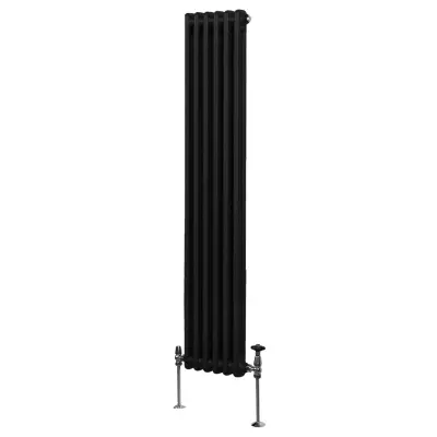 Tradicionalni radijator s 2 stupa - 1800 x 292 mm - crni