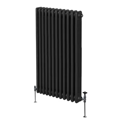 Tradicionalni radijator s 3 stupca - 1500 x 562 mm - crni