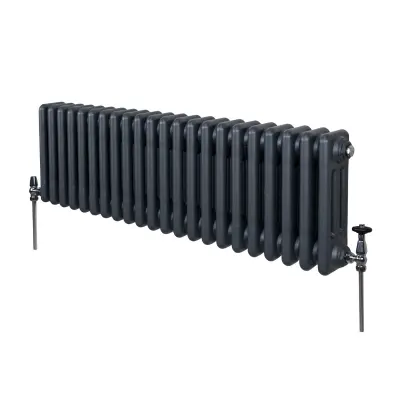 Tradicionalni radijator s 3 stupca - 300 x 1012 mm - antracit siva