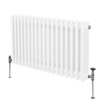 Tradicionalni radijator s 3 stupca - 600 x 832 mm - bijeli