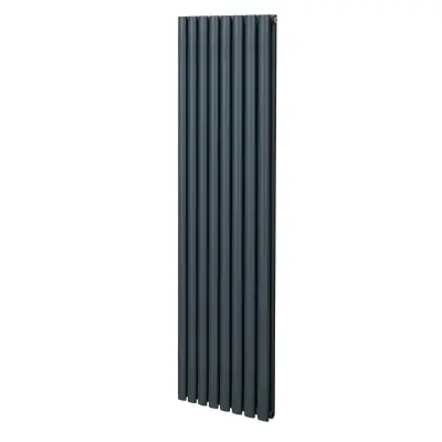 Ovalni stupni radijator – 1800 mm x 480 mm – antracit siva