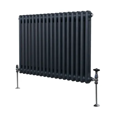 Tradicionalni radijator s 2 stupa - 600 x 832 mm - antracit siva