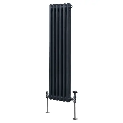 Tradicionalni radijator s 2 stupa - 1500 x 292 mm - antracit siva