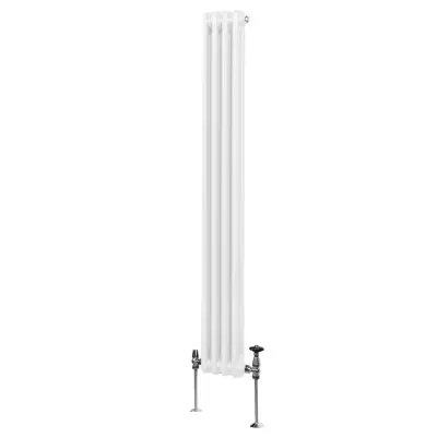Tradicionalni radijator s 2 stupa - 1800 x 202 mm - bijeli