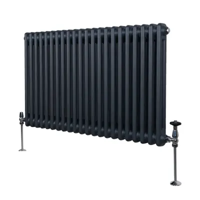 Tradicionalni radijator s 2 stupa - 600 x 1012 mm - antracit sivi