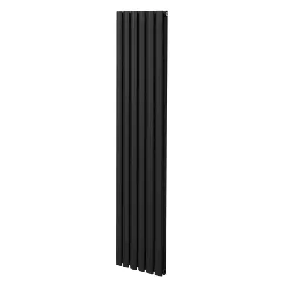 Ovalni stupni radijator – 1800 mm x 360 mm – crni